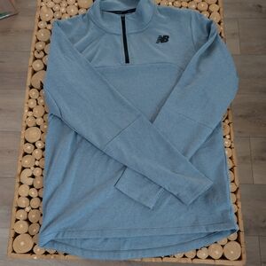New Balance Blueish-Gray Quarter-Zip Pullover